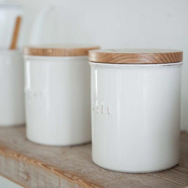 Ceramic Storage Containers Salt and Sugar