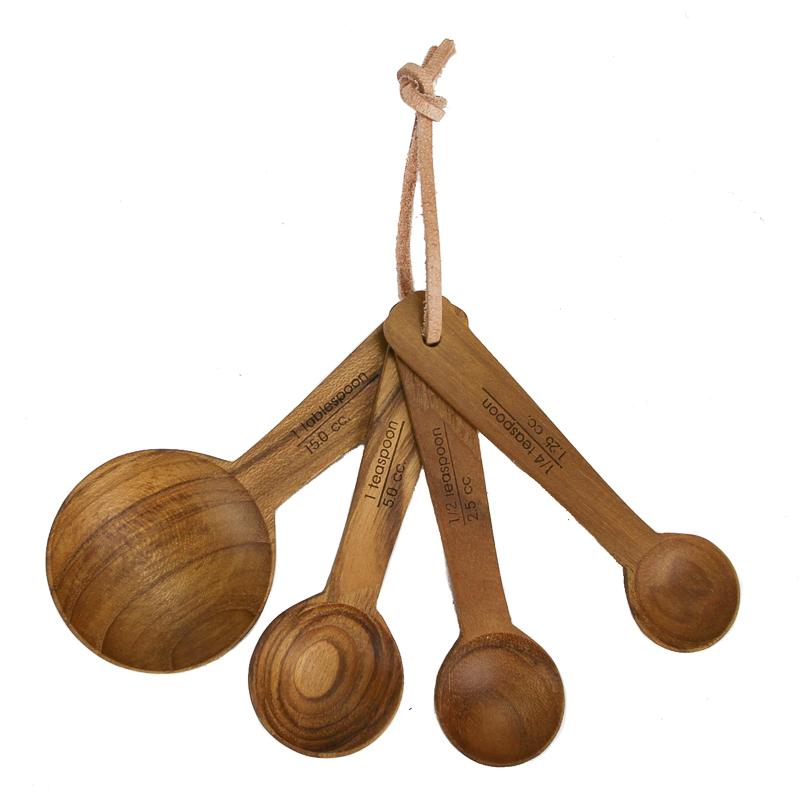 Teak Measuring Spoons