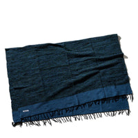 Hand-loomed Recycled Yarn Rug - Blue