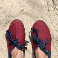 Papat Espadrilles - Navy/Bordeaux